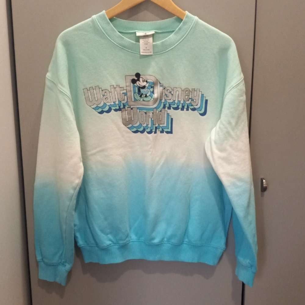 Disney Sweatshirt. Size Medium. Blue/White/Seafoam.